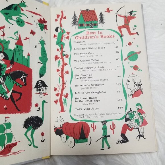 ❤️Vintage Children's Best Of 1958 Set of 3 Books Kids Storytime Hard Cover - Picture 7 of 12